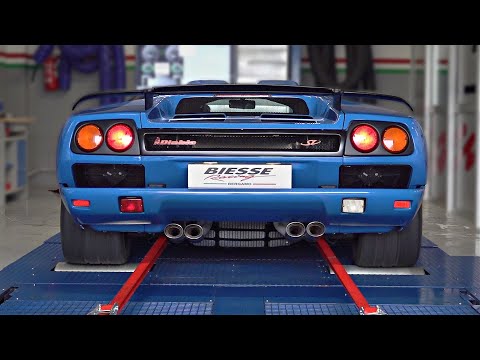 Lamborghini Diablo SV doing DYNO PULLS | 7500rpm 5.7 N/A V12 | OnBoard, Accelerations & Dyno Graph