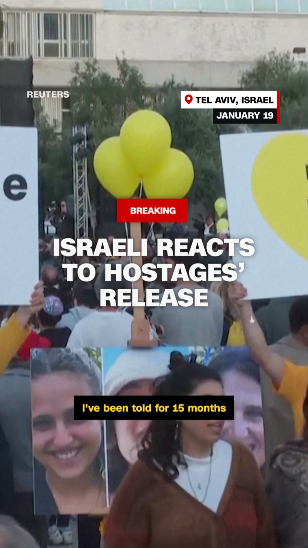 Israeli reacts to hostages' release