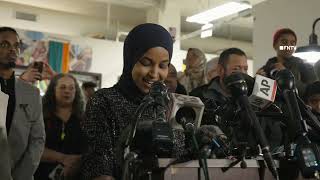 Ilhan Omar speaks at Somalian Mall in Minneapolis