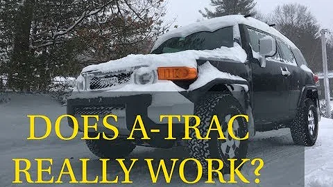 Testing A-TRAC and REAR DIFF LOCK in the FJ Cruiser on Snow and Ice