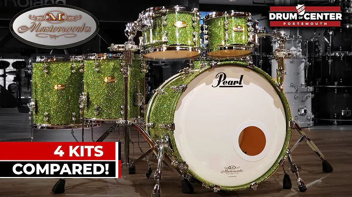 Pearl Masterworks Drum Set Comparison - 4 Kits Hea...