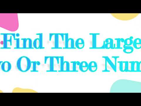 JAVA Program to Find Largest Number among Three Numbers