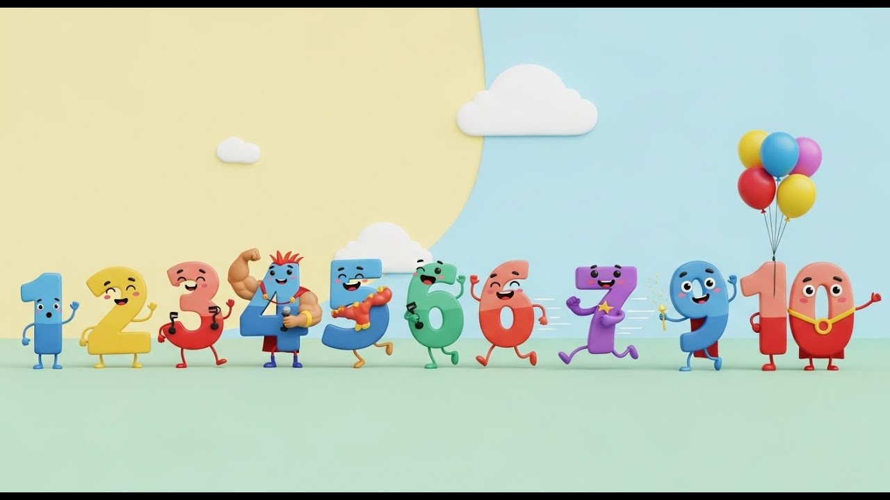 ⚽🏀🎾 İngilizce ve Türkçe sayıları bilmeyen kalmasın. Sayıları öğreniyoruz.