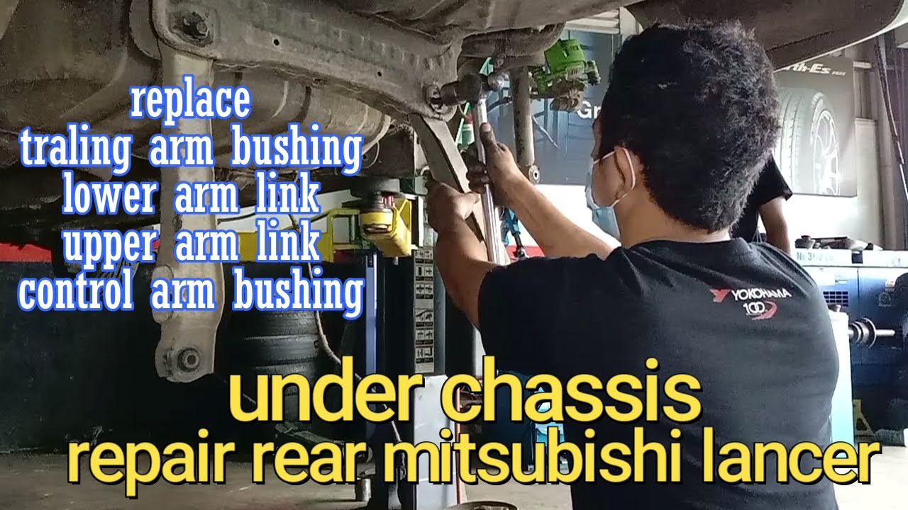 Under chassis repair rear mitsubishi lancer 98 model. Tagalog - YouTube