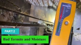Part 2 of 3: Severe termite infestation found during inspection in Burlington NC