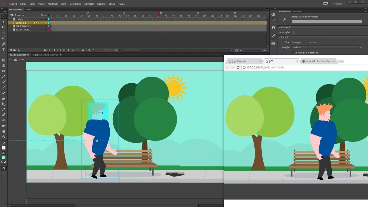 Curso Adobe Animate CC 2018 - Interações com Javascript (CreateJS ...