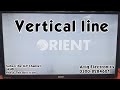 How to fix orient led has vertical lines on screen  led tv screen problem troubleshooting easy fix