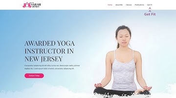 Yoga Instructor Website Design Using A "Ready-To-Go" Wordpress Theme