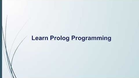 01- Crash Course in Prolog Programming in Hindi Sample Video