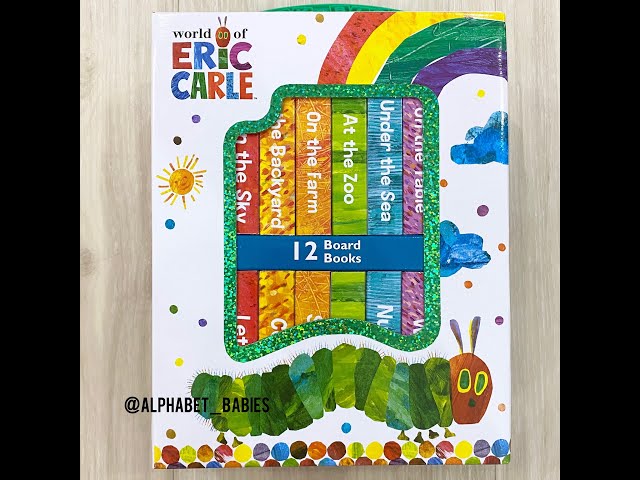 World of Eric Carle My First Library 12 Board Book Block Set - by Phoenix  (Board Book)