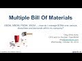 Webinar recording - Multiple BOMs