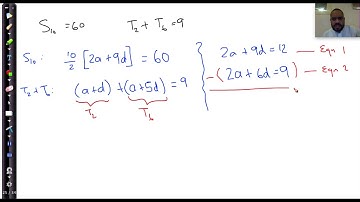 21   Arithmetic Series   Simultaneous Equations