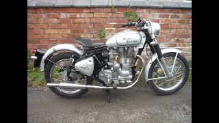 Royal Enfield Bullet 500 Asbo 50 short test ride after rebuild and tuning at Performance Classics.