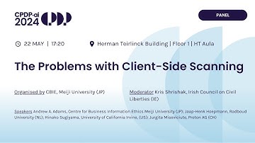 CPDP.ai 2024 - The Problems with Client Side Scanning