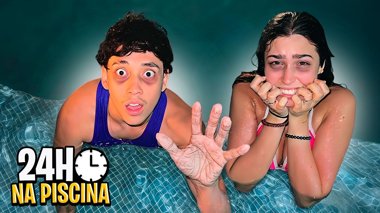 PASSAMOS A NOITE NA PISCINA 😱 (desafio extremo)
