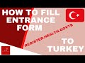 How to Fill Entrance Form to Turkey - Register Health Gov Tr - How to Fix Errors