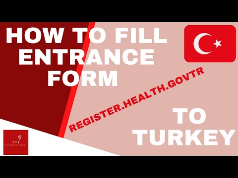 How to Fill Entrance Form to Turkey - Register Health Gov Tr - How to Fix Errors