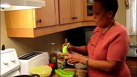 Jamaican Recipes: Boiled Green Bananas and Dumplings Video