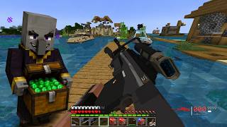 The Pirate Pillager Boss Demanded Emeralds… So I Destroyed a Floating Village 💥