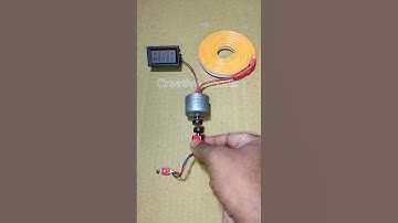 Powering Voltmeter and Neon Strip Light With a Dynamo Motor _ DC Motor #dcmotor #tech #shorts