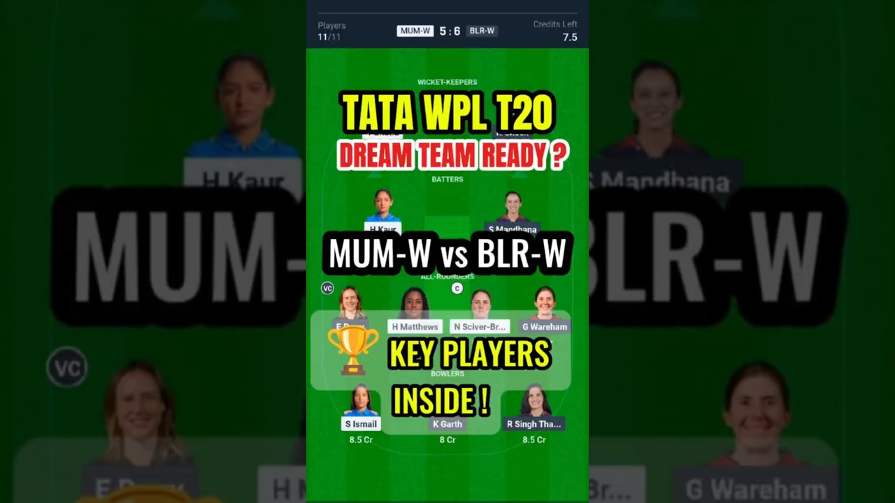 MUM-W vs BLR-W Dream Team 