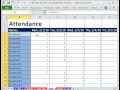 Excel Magic Trick 496: Attendance Sheet with Freeze Pane, IF & SUM functions, Custom Date Formatting