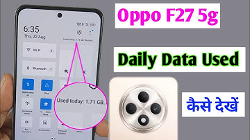 oppo f27 5g daily data used setting / how to enable daily data use in notification bar oppo f27 5g