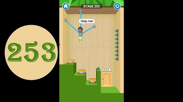 Rescue Cut Level 253 [2021] [HD] rescue cut rope puzzle