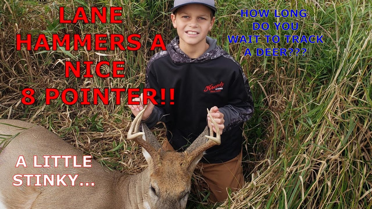 WISCONSIN WHITETAIL YOUTH HUNT LANE'S 8 POINTER! YouTube