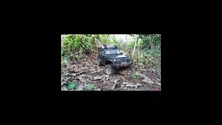Rc scale 1/10 challenge forestier jeep black wrangler trophy, d5 short 5