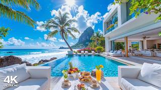 Summer Bossa Nova Jazz at Seaside Villa Ambience 🌊 Sunny Morning Jazz & Ocean Sounds for Work, Focus screenshot 4