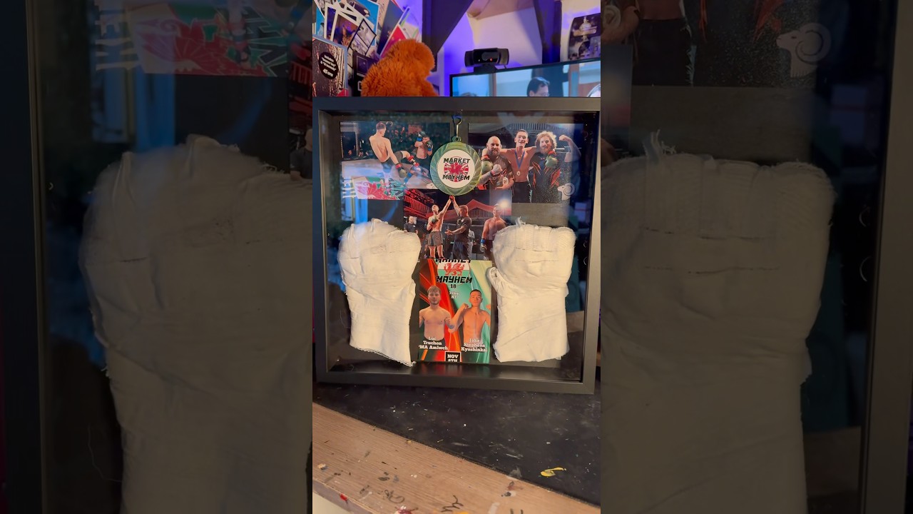 framed my fight hand wraps 😮‍💨 