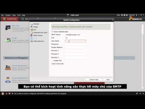 Video Hướng dẫn cài đặt thông báo qua email trên phần mềm... - youtube