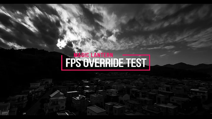 FPS override Magic Lantern Canon EOS 60D　3