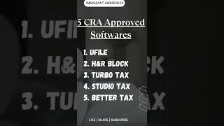 Here are 5 trusted tax software options approved by the CRA that make filing simple, fast, &amp; secure