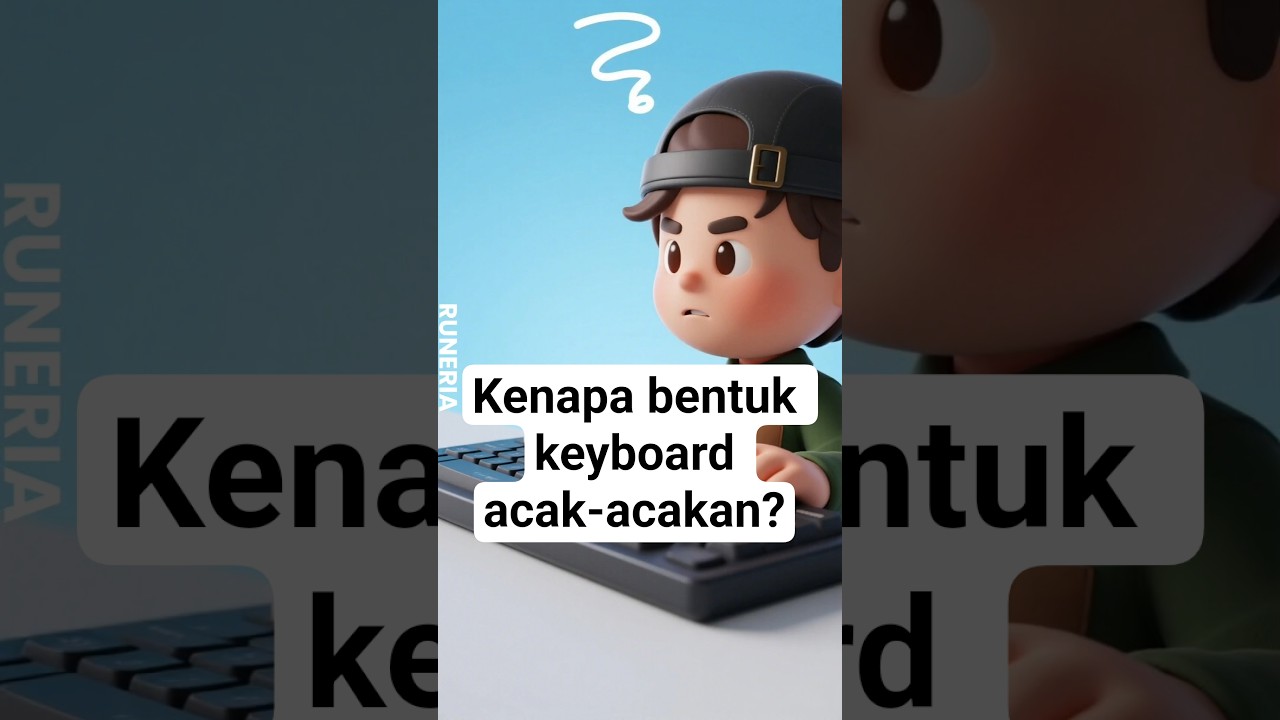 Kenapa ya bentuk keyboard acak-acakan? 