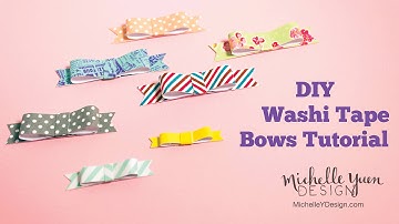 DIY Washi Tape Bow Tutorial