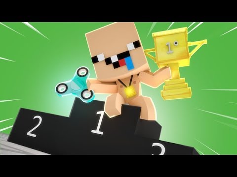 NOOB vs MINECRAFT: BEBÊ NOOB GANHOU O CAMPEONATO DE FIDGET 