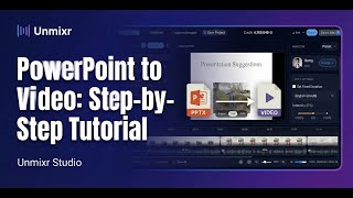 How to Convert PowerPoint to Video with AI Voiceover | Unmixr AI Tutorial
