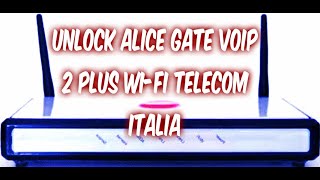تحرير راوتر ALICE GATE voiP 2 Plus Wi Fi Telecom Italia Grace a...