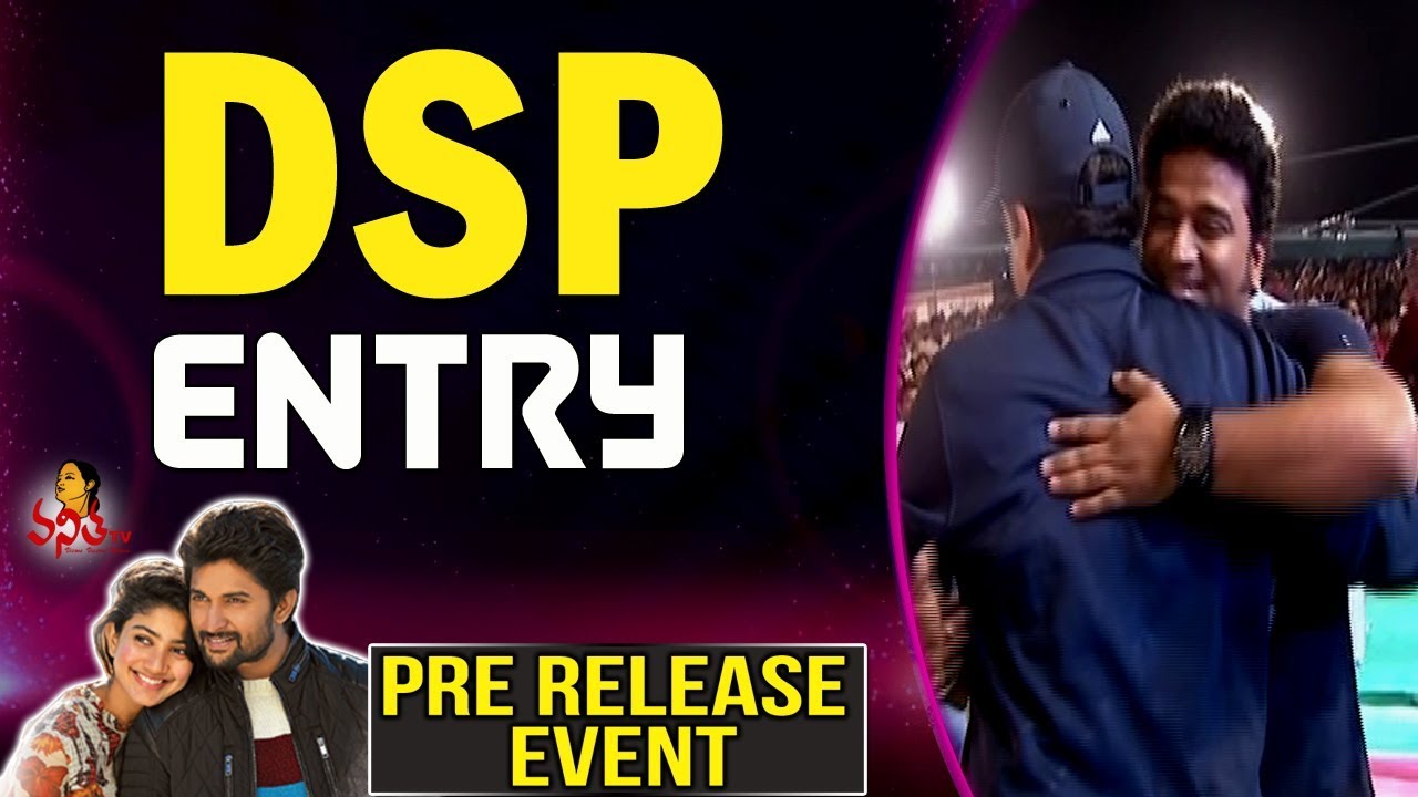 Devi Sri Prasad Energetic Entry @ MCA Movie Pre Release Event || Nani, Sai Pallavi, Bhumika