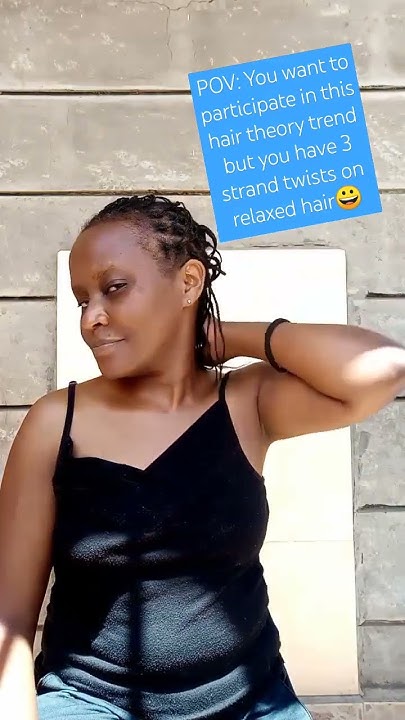  3 strand twist on relaxed hair #trendingshorts - YouTube