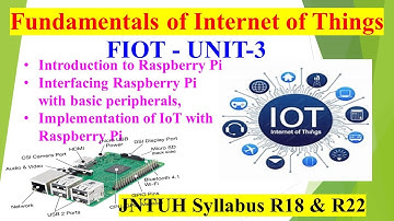 FIOT UNIT - 3 | Introduction of Python, Raspberry Pi, Implementation of RaspberryPi #jntuh #cse #r22