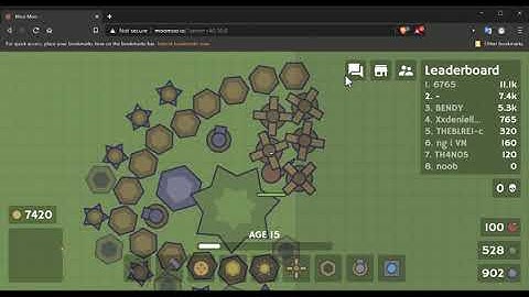 Moomoo.io (Getting ruby dagger)