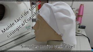 Tutorial Touca de Cozinha ou Cirúrgica