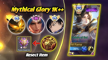 Pentingnya Luo Yi Respect Item Betemu Para Top Global Mythical Glory 1K ++ | Top Global Luo Yi 2023
