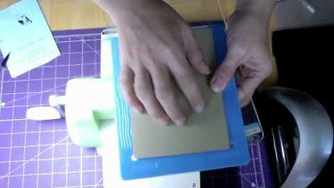 Part 2 of Groundhog card (How to use Fiskars Texture plates in Cuttlebug)