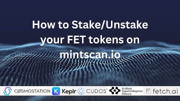 How to stake FET tokens using Cosmostation
