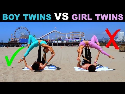 TWiN BOYS vs TWiN GiRLS Extreme YOGA CHALLENGE