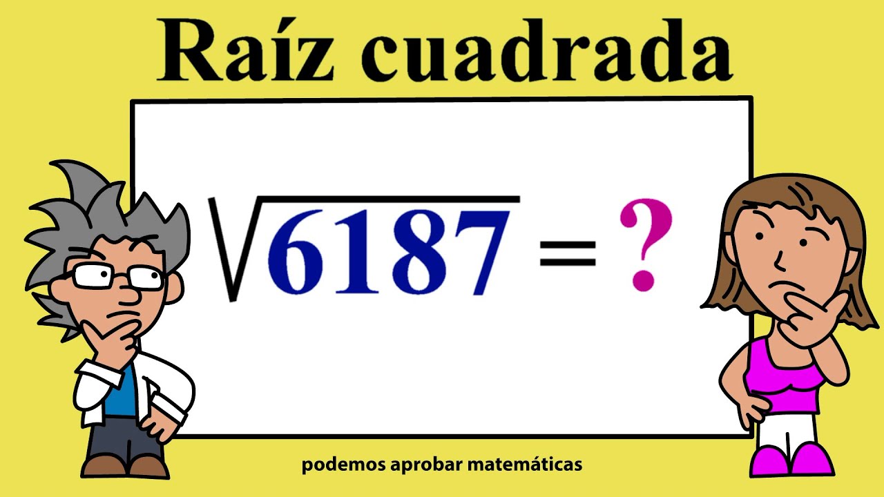 Cómo resolver Raíces Cuadradas RAÍZ CUADRADA DE 1, 2, 3 Y 4 CIFRAS YouTube Cómo resolver Raíces Cuadradas RAÍZ CUADRADA DE 1, 2, 3 Y 4 CIFRAS YouTube